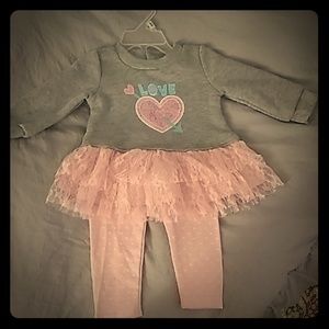 6/9 month long sleeve outfit
